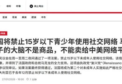 马克龙：孩子大脑不是商品 不能卖给网络平台