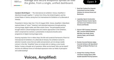 全球数百家英文媒体关注威尼斯《众声回响：宣言》国际艺术展